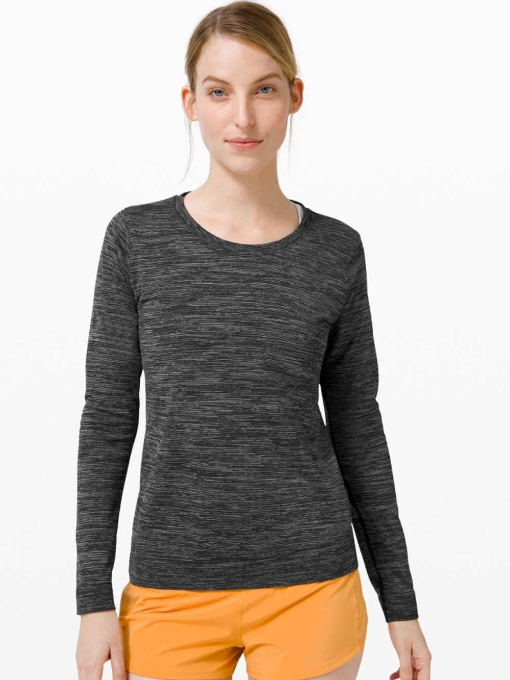 lululemon athletica Women's Long-Sleeve Crew - Charcoal Heather